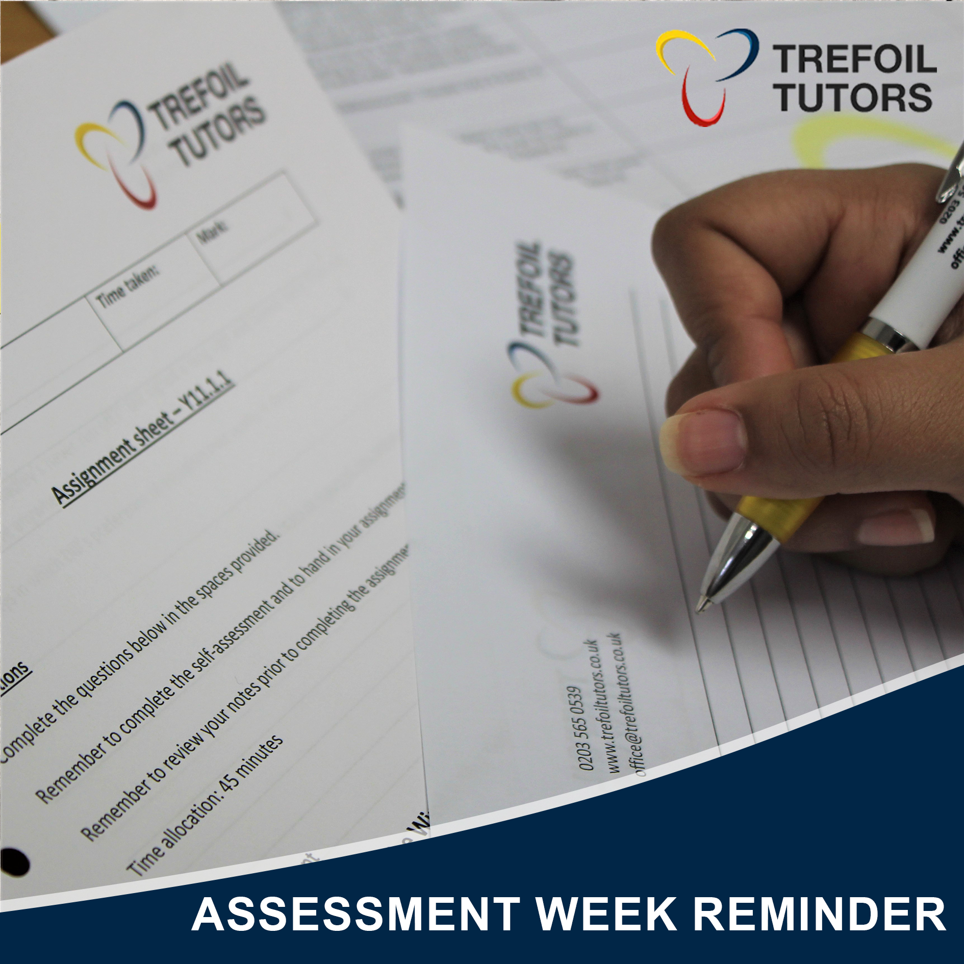 ASSESSMENT WEEK REMINDER