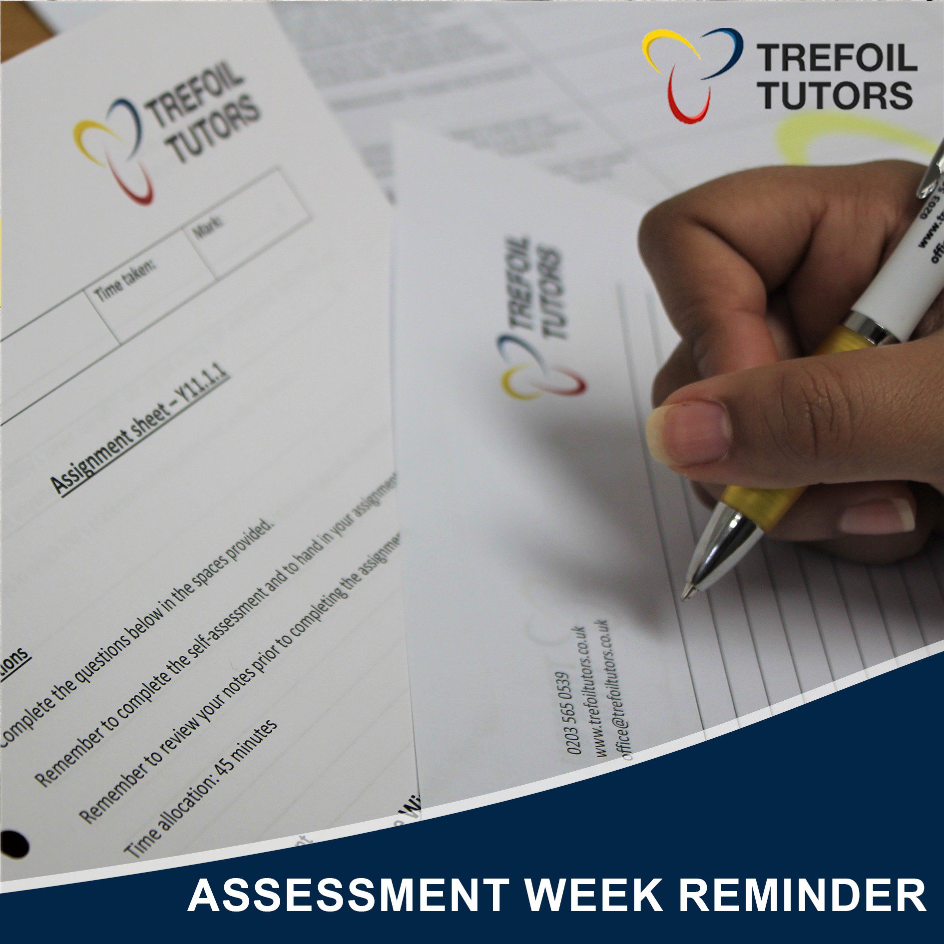 ASSESSMENT WEEK REMINDER