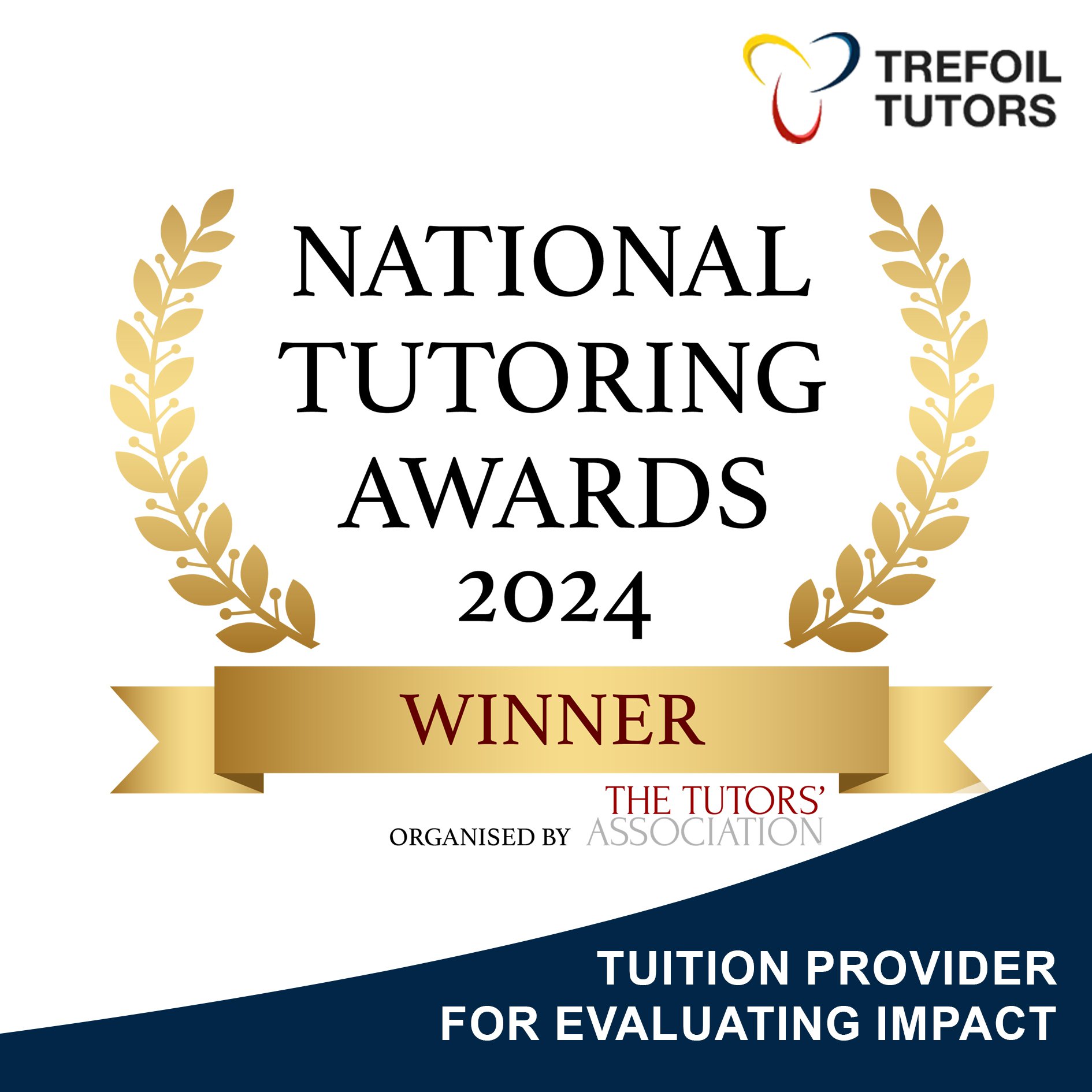 TREFOIL TUTORS ANNOUNCED WINNER AT NATIONAL TUTORING AWARDS 2024