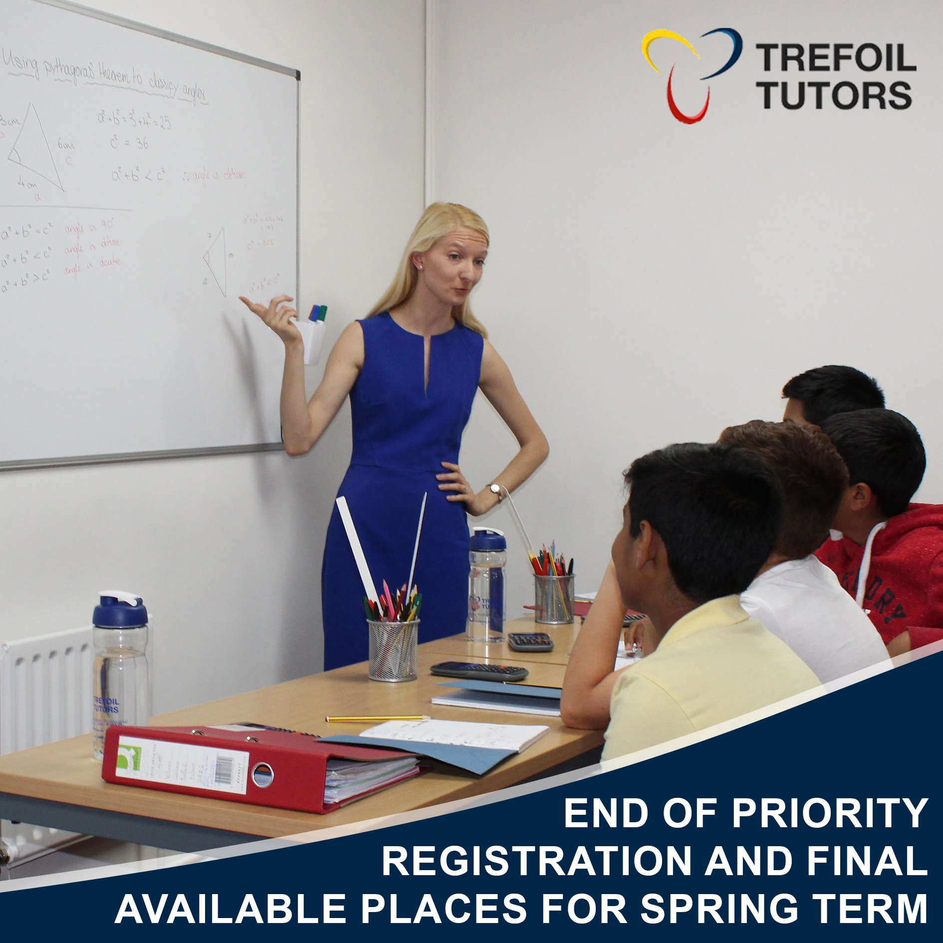 END OF PRIORITY REGISTRATION AND FINAL AVAILABLE PLACES FOR SPRING TERM