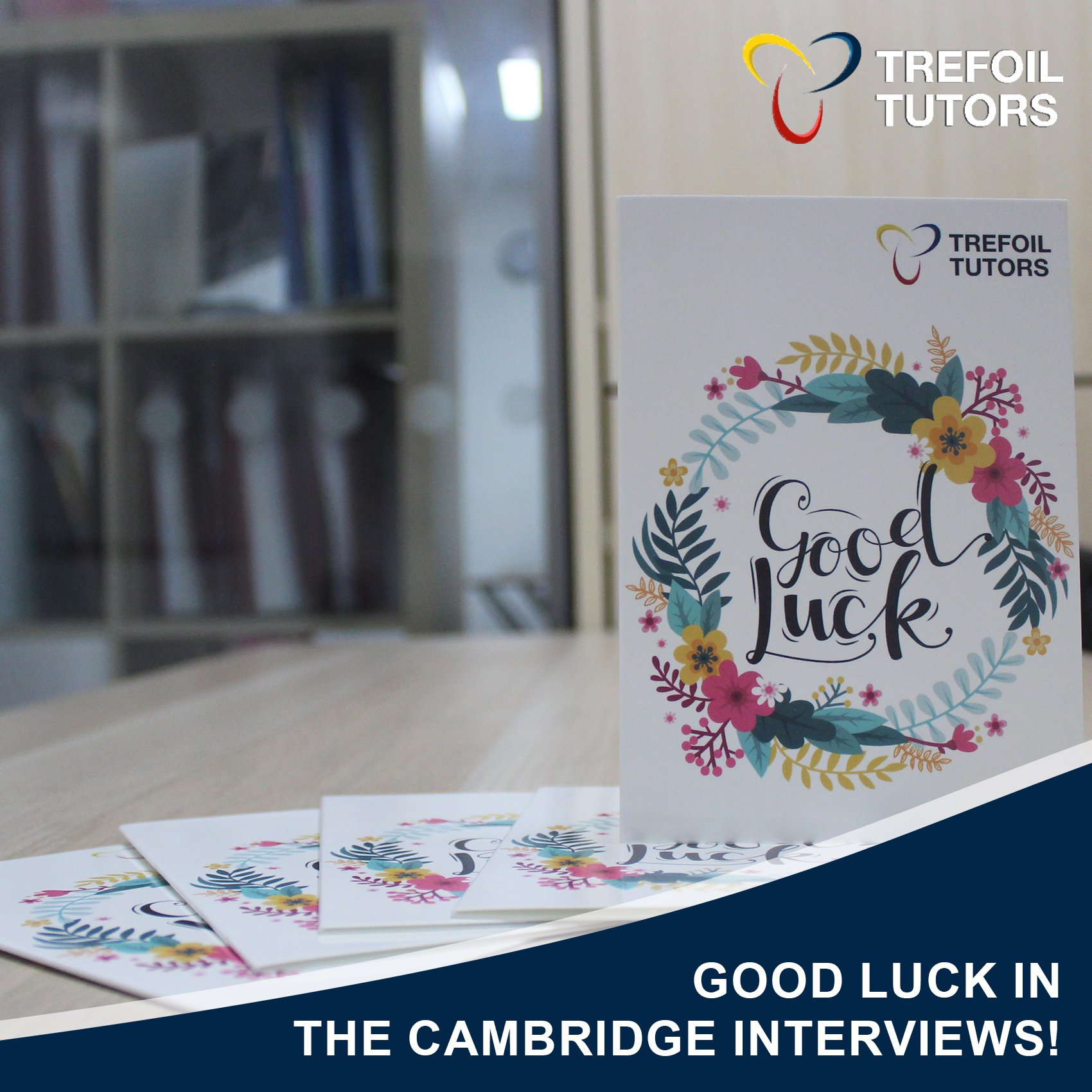 GOOD LUCK IN THE CAMBRIDGE INTERVIEWS!