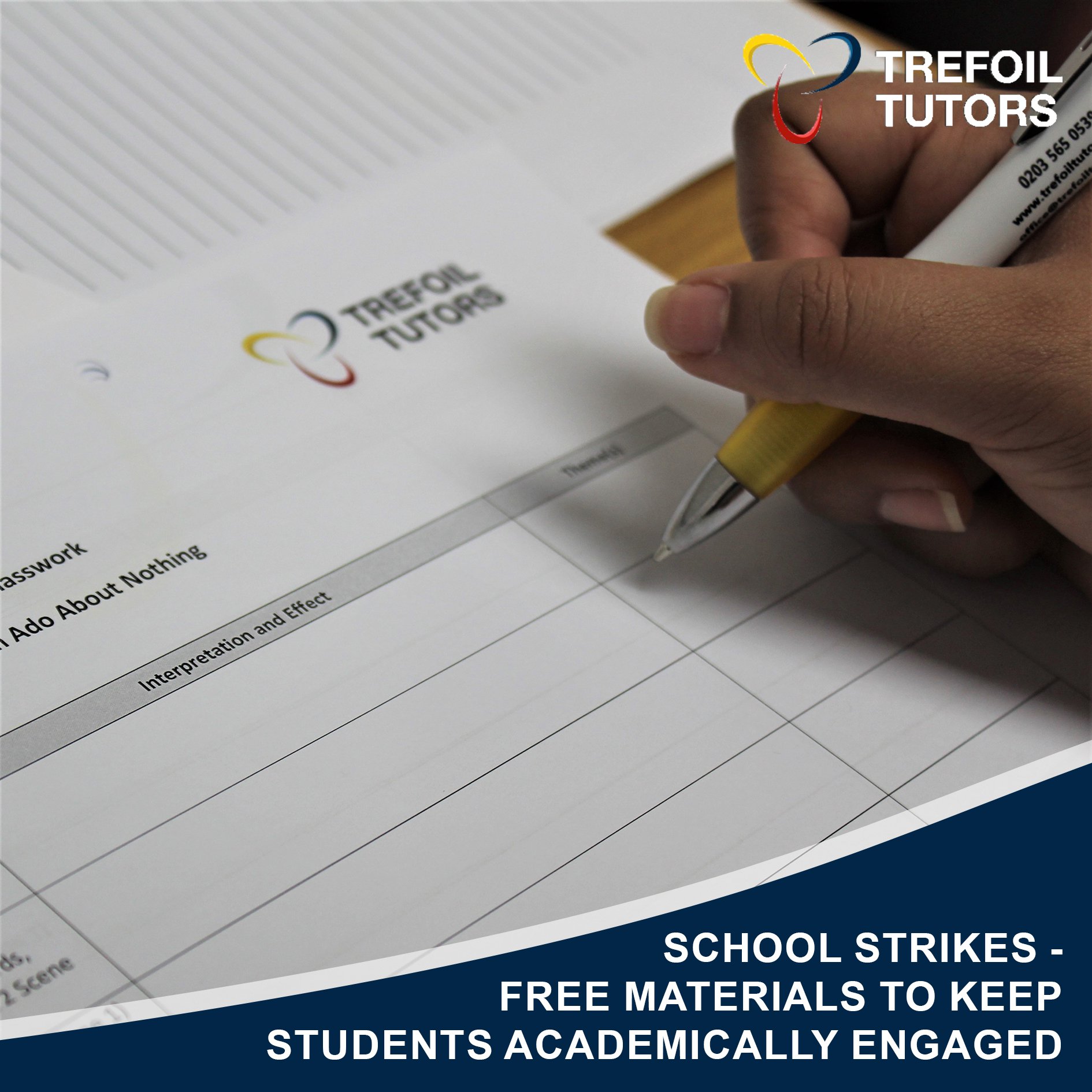 SCHOOL STRIKES - FREE MATERIALS TO KEEP STUDENTS ACADEMICALLY ENGAGED