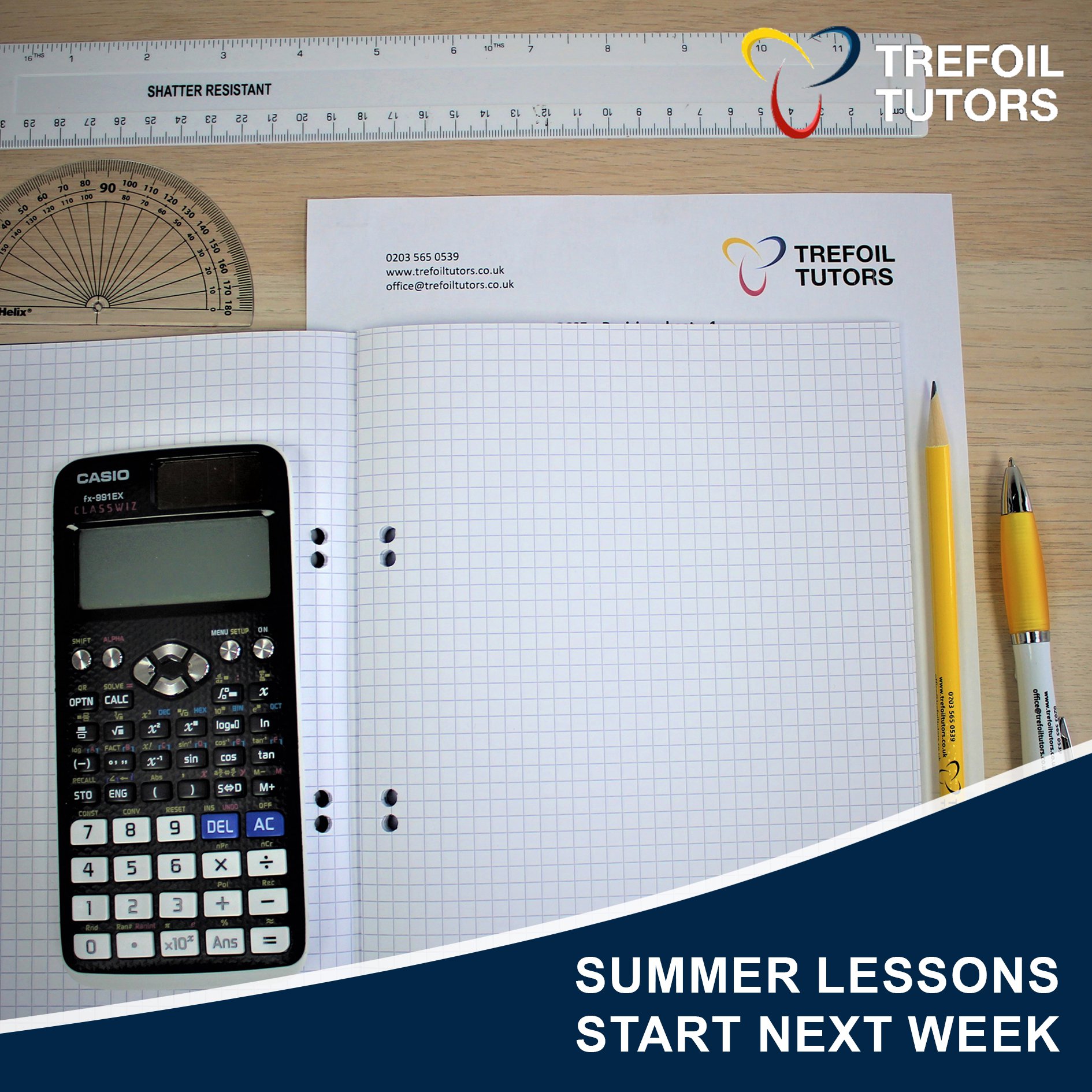 SUMMER LESSONS BEGIN ON MONDAY, 12TH AUGUST
