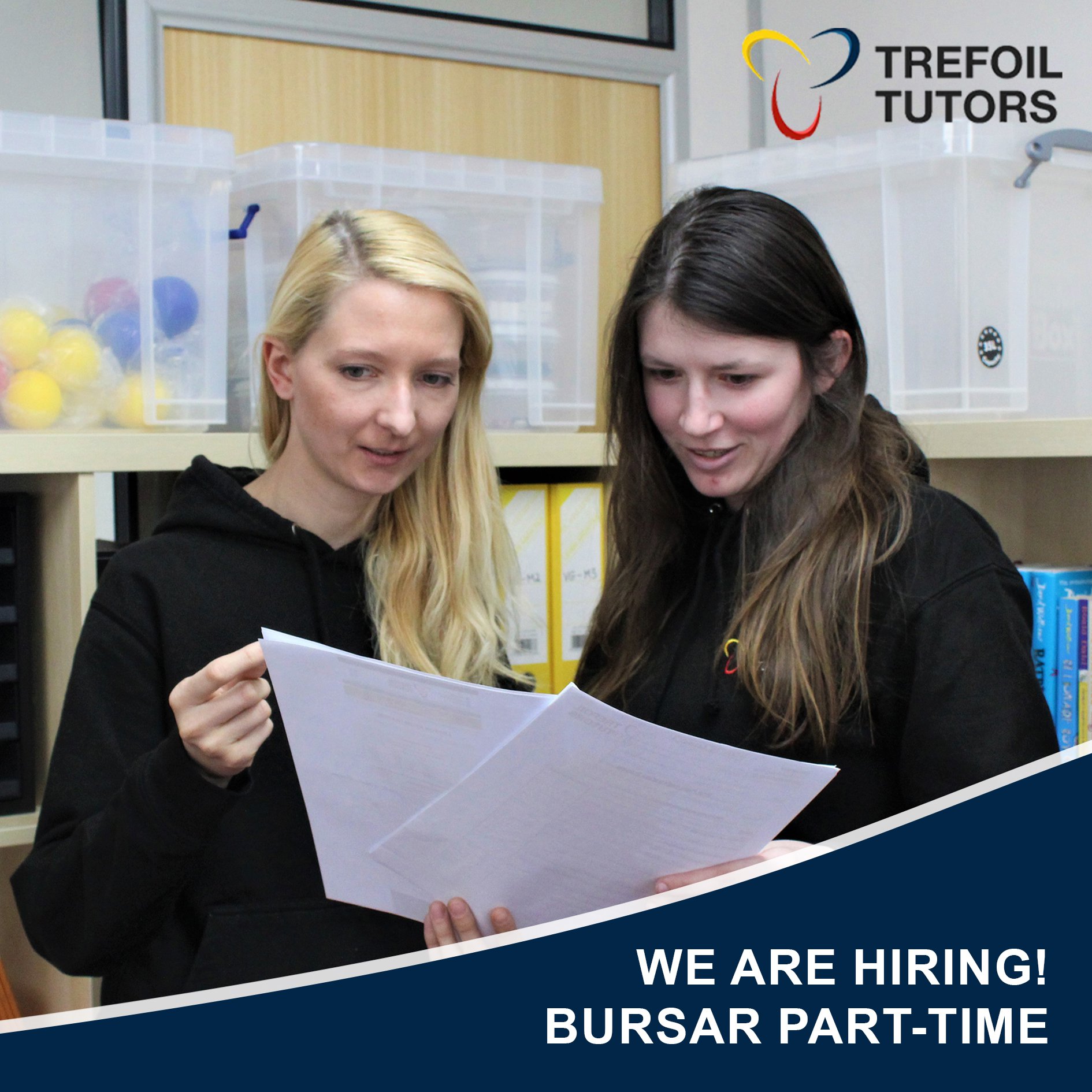 WE ARE HIRING! BURSAR (PART-TIME)