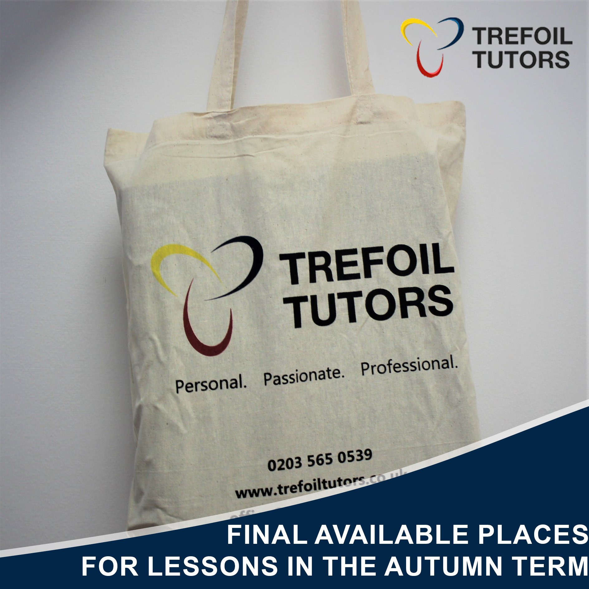 FINAL AVAILABLE PLACES FOR LESSONS IN THE AUTUMN TERM